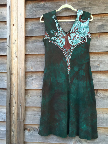 Usnea in the Oak Tree Organic Cotton Batik Dress - Batikwalla 
 - 6