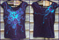 Deep Blue and Purple Moon Batik Summer Tee - Batikwalla 
 - 7
