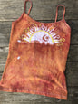Sweet Orange Sunrise Yoga Camisole Tops batikwalla Medium 