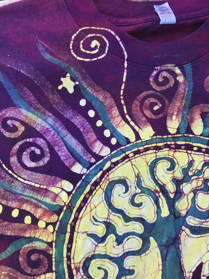 Soul Light Tree of Life Organic Cotton Tshirt - Size Large tshirt batikwalla Large 