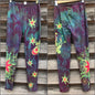 Sunrise Moon and Stars Batik Yoga Leggings - New Version leggings batikwalla XS 