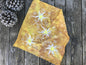 Sunshine Star Batik Bandana - Hand Painted Cotton Fabric Square scarf batikwalla 