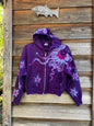 Magenta Surf Boardwalk Handmade Batik Hoodie - Size S/M hoodie batikwalla S/M 