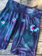 Moon and Stars Batik Biker Shorts - Teal and Magenta Batikwalla by Victoria 