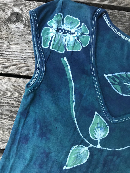 Morning Glory Wilderness Handmade Batik Summer Tee