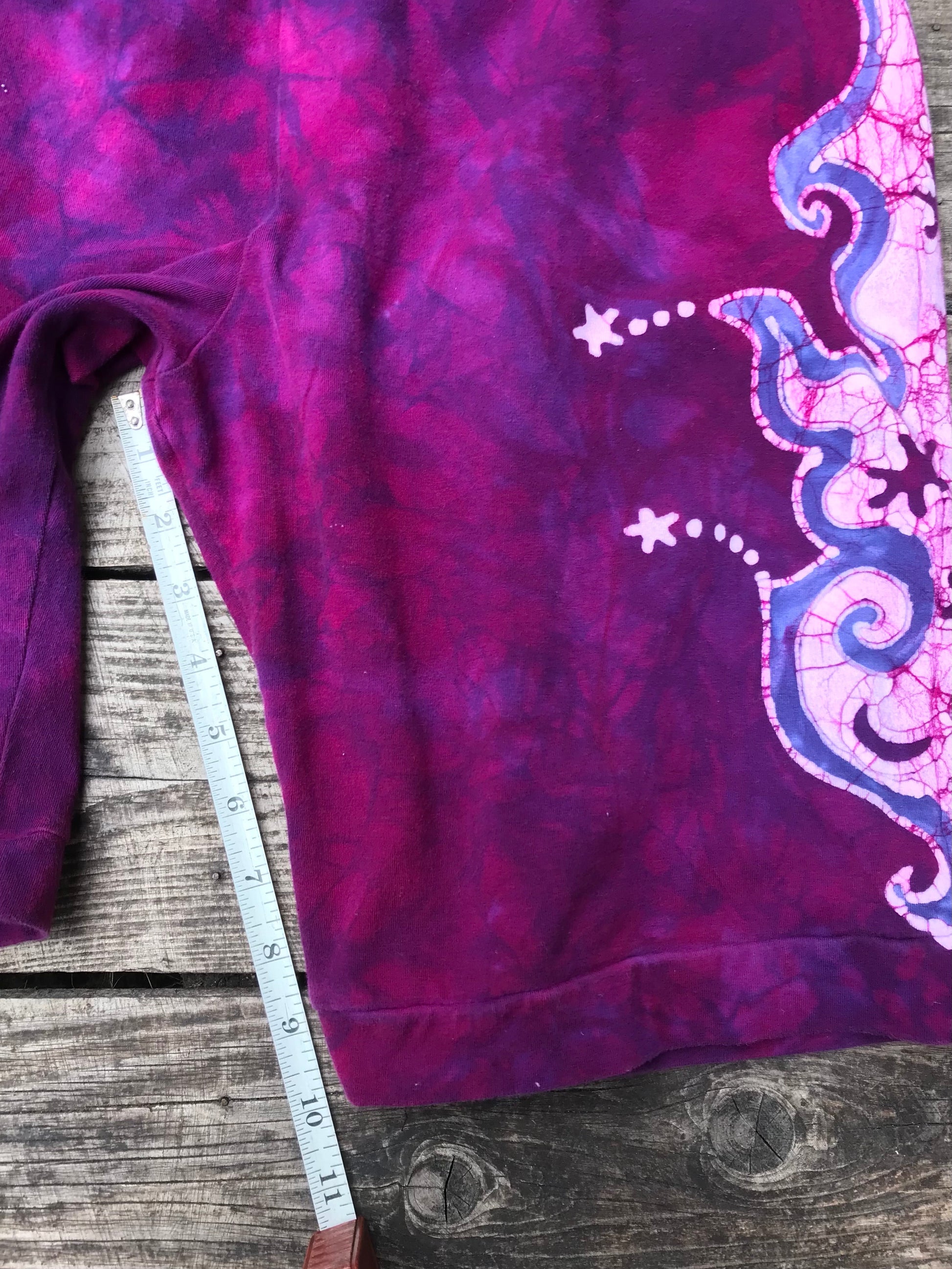 Magenta Flames Batik Biker Shorts Batikwalla by Victoria 