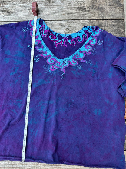 Sapphire Moon Necklace Tee - Size 2X Shirts & Tops Batikwalla by Victoria 