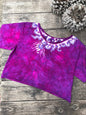 Perpetual Waves of Moonlight Oversize Crop Top Batikwalla by Victoria 