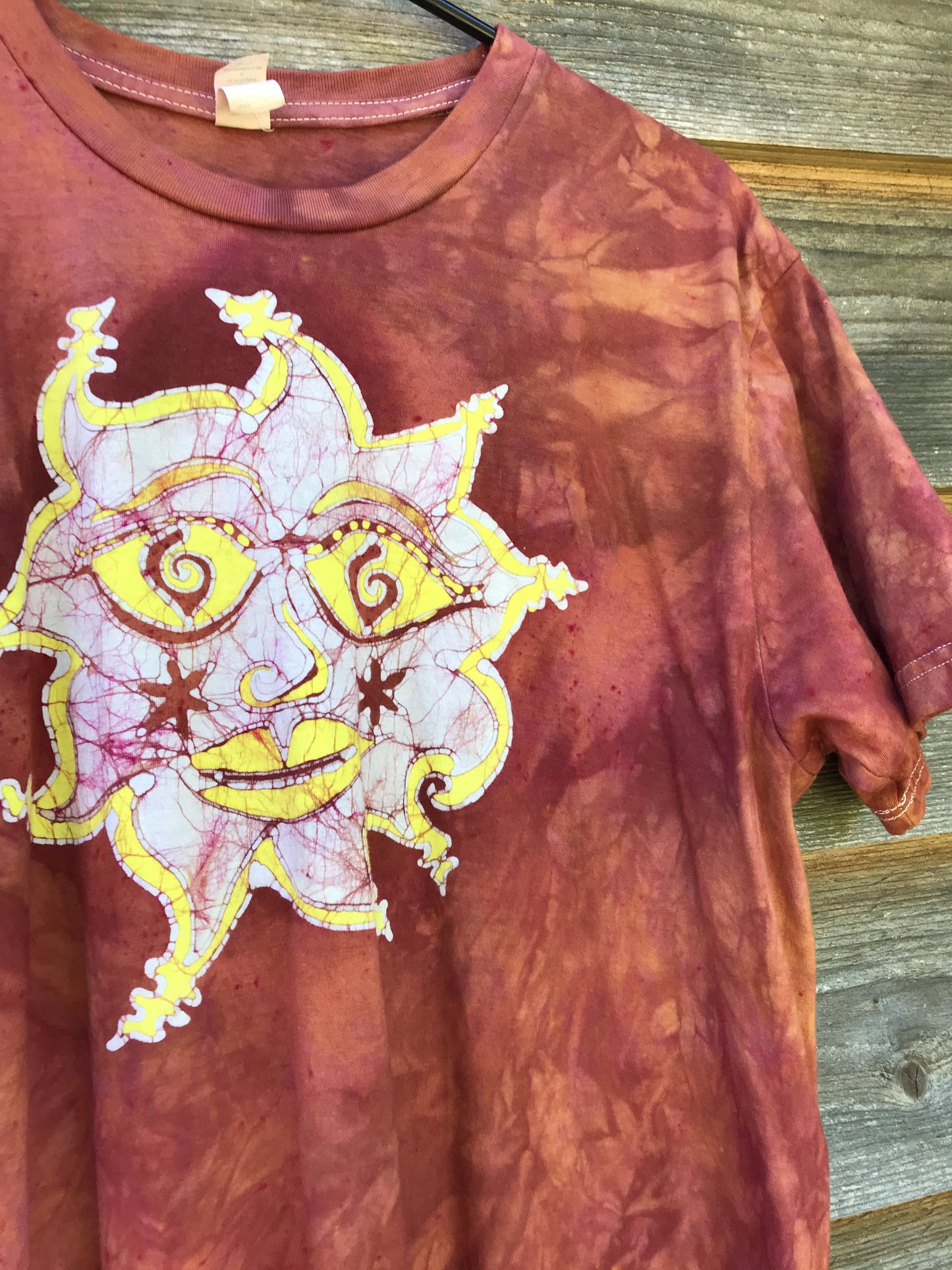 Sunshine Joy - Handmade Batik Tshirt - Size Large