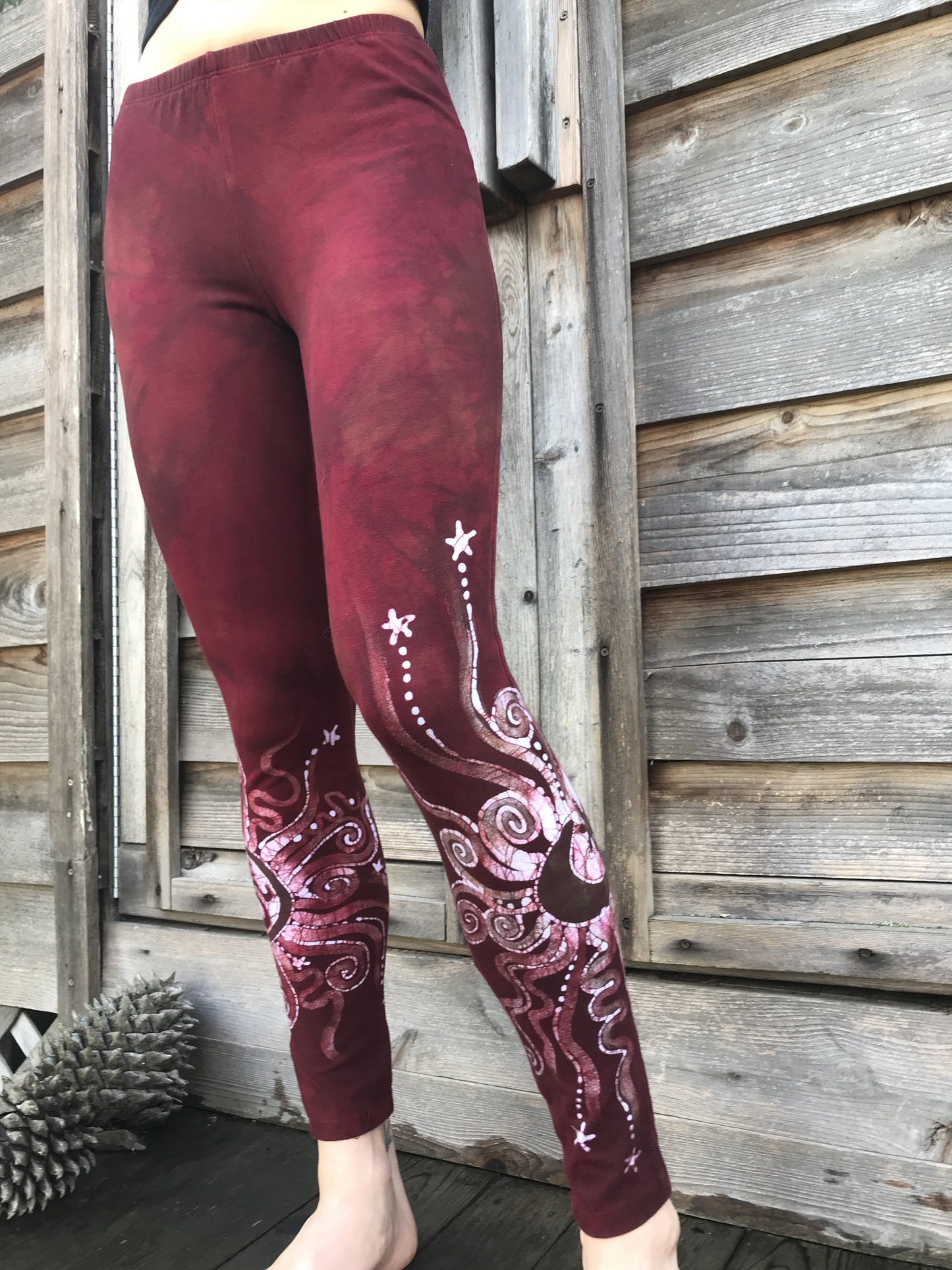 Red Earth Om Batik Leggings