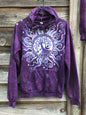 Magenta Magick Tree Of Life Pullover Batik Hoodie - Handcrafted In Organic Cotton hoodie batikwalla Small 