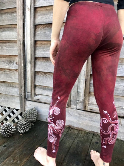 Red Earth Om Batik Leggings