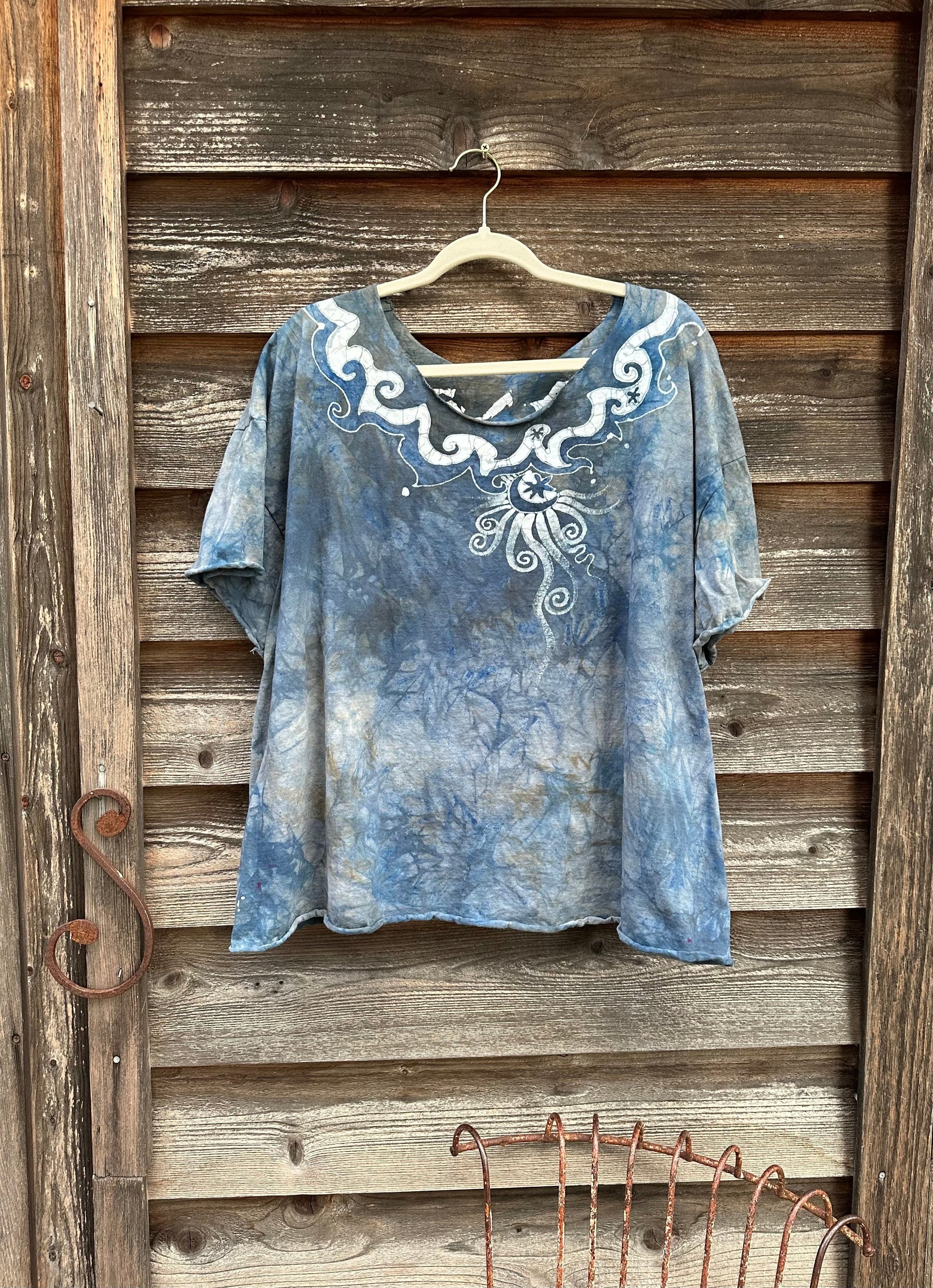 High Prairie Necklace Tee - Size 2X Shirts & Tops Batikwalla by Victoria 