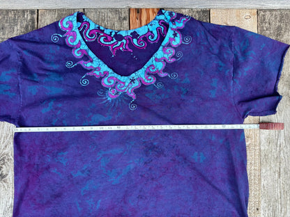 Sapphire Moon Necklace Tee - Size 2X Shirts & Tops Batikwalla by Victoria 