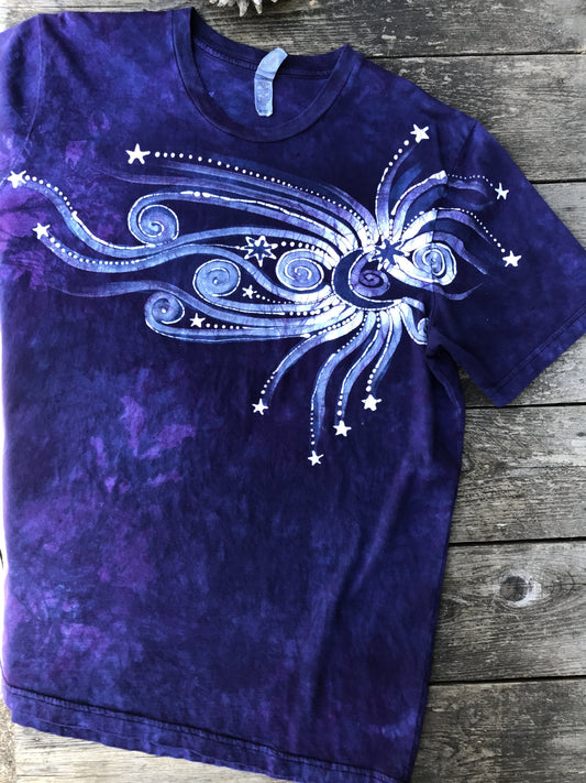 Midnight Moonbeams Skyline Handmade Tshirt