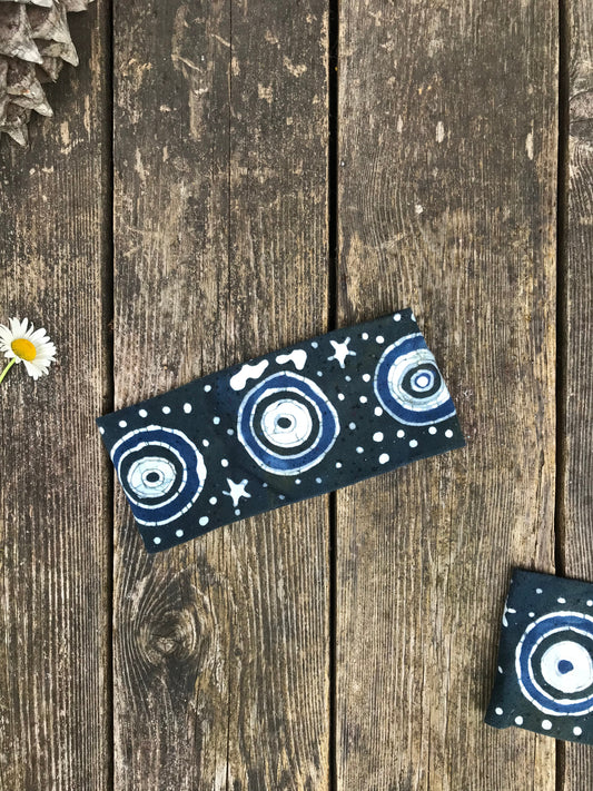 Juicy Fat Blueberries Fold Over Headband Batikwalla by Victoria wild blueberries 