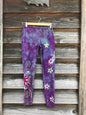 Purple Sunrise Moon and Stars Batik Leggings leggings batikwalla XS 