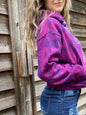 Pomegranate Star Tuxedo Flames Handmade Batik Hoodie hoodie batikwalla S/M 