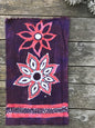 Flower Power Batik Wallhanging / Cotton Fabric Bandana scarf batikwalla 