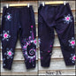 Navy Blue and Hot Pink Galaxy Batik CAPRI Leggings
