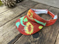 Red Sunflower Visor Apparel & Accessories batikwalla Red Sunflower 
