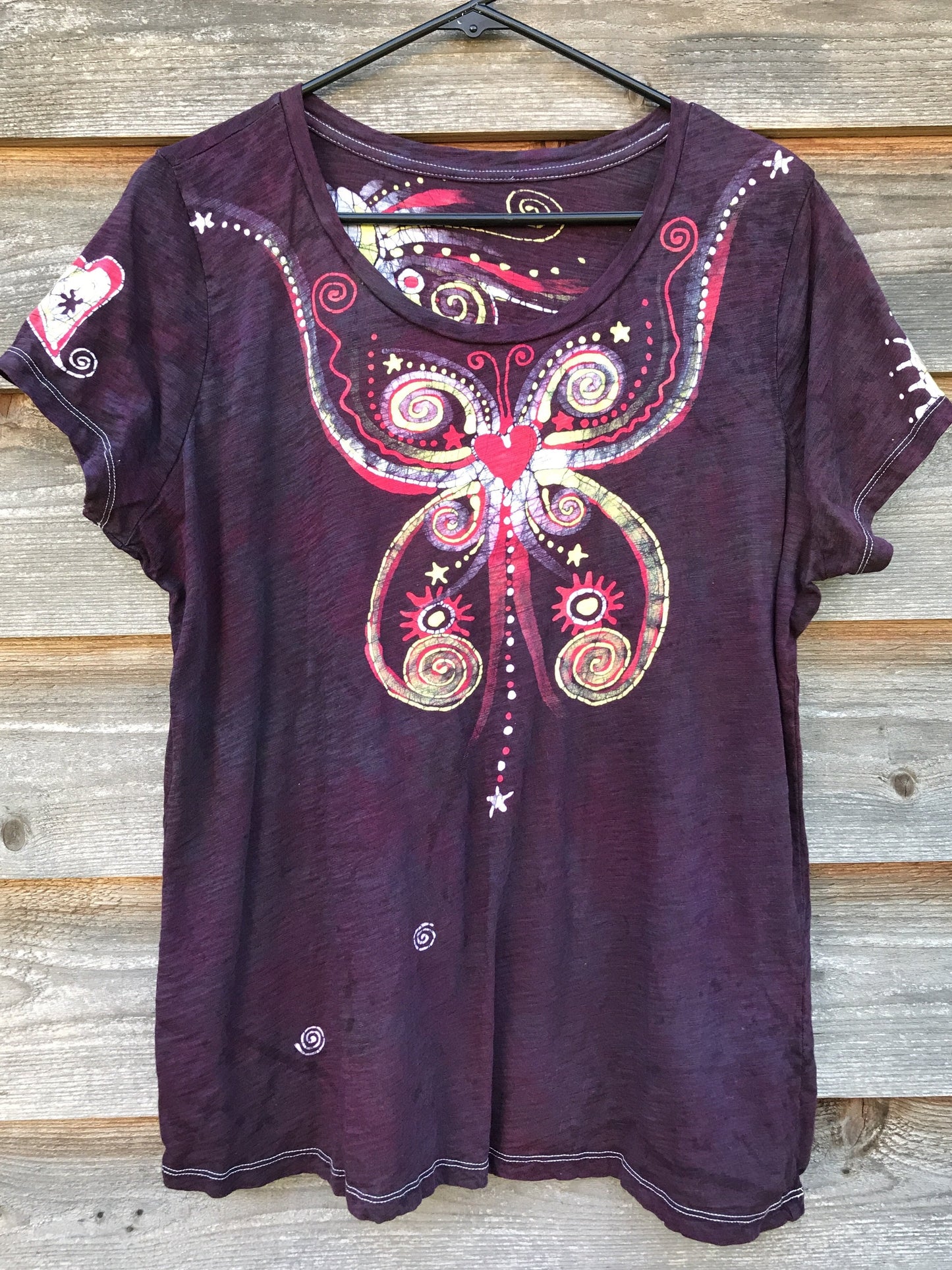 Monarch Butterfly Handmade Batik Tee