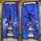 Blue and Pink Moon Magic Leggings leggings batikwalla Medium 