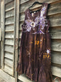 Golden Sun Purple Forest Farmer's Market Pocket Dress - Size 3X Batik Dresses Batikwalla 3X 