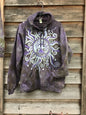 Sage Goddess Purple Tree Of Life Pullover Batik Hoodie - Handcrafted In Organic Cotton hoodie batikwalla XL 