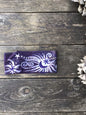 Fold Over Stellar Handmade Headband - by Batikwalla Batikwalla by Victoria purple moon rising 