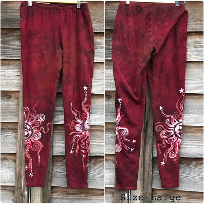 Red Earth Om Batik Leggings