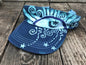 Teal and Purple Sun Visor Hat Creative Ideas batikwalla 