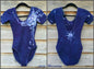 Navy and Purple Moon Batik Dance Leotard - Batikwalla 
 - 6